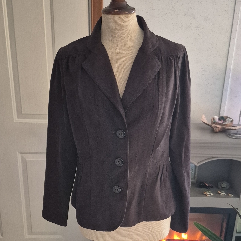 Elegant Dark Brown Women's Blazer